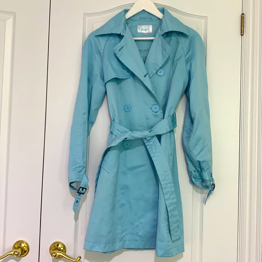 STUNNING Ellabee Light Blue Trench Coat